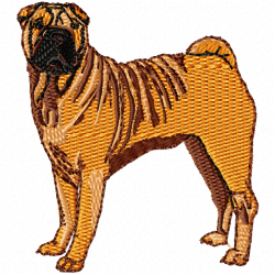 Dogs Embroidery Design 8